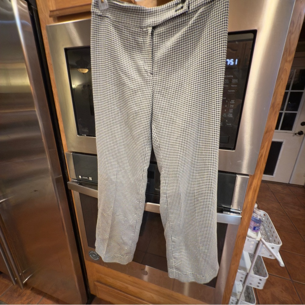 Margaret Francis Black and White Checkered‎ Pants 6 p